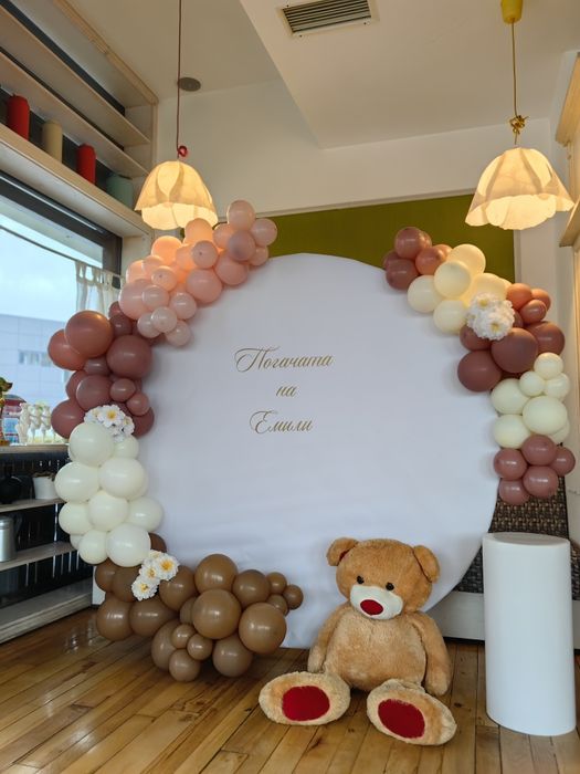 Украса за погача,кръщене,рожден ден, юбилей, бал, кръщение