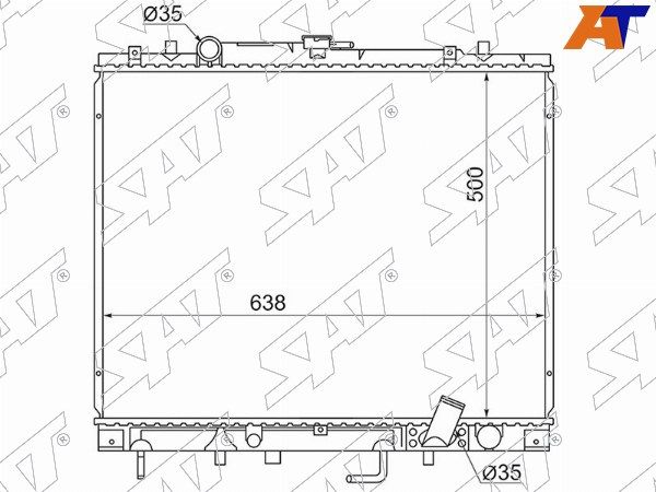 Радиатор Mitsubishi Challenger