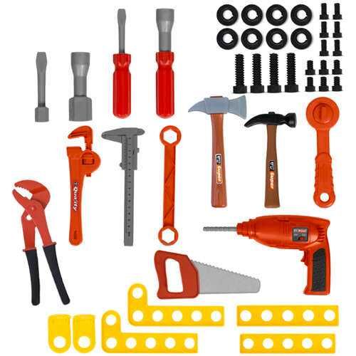 Детска Работилница С Инструменти И Акумулаторна Бормашина - Нова