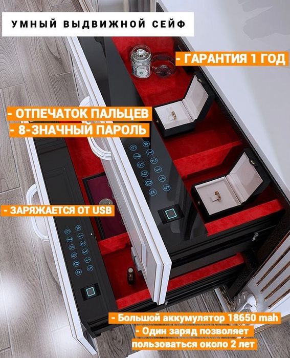 Сейф с отпечатком пальца