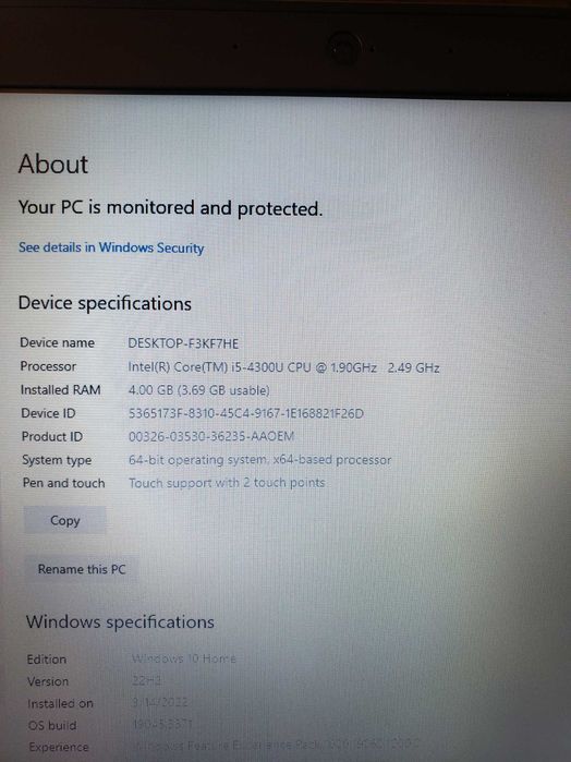 LENOVO ThinkPad X240, 12.5“ Ultrabook +Win10 +Двойна Батерия