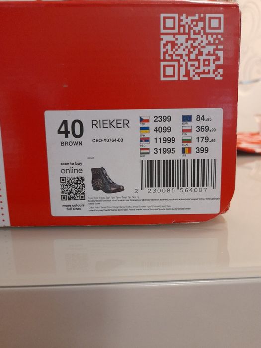 Дамски зимни боти Rieker