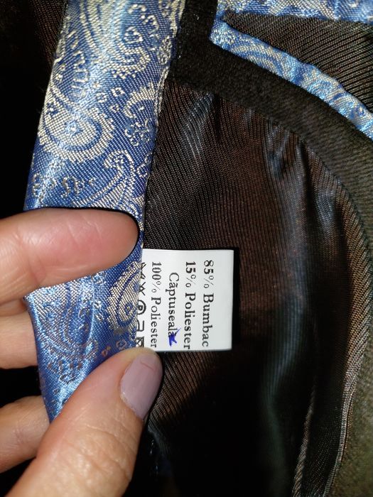 Sacou de toamna maro bumbac catifelat