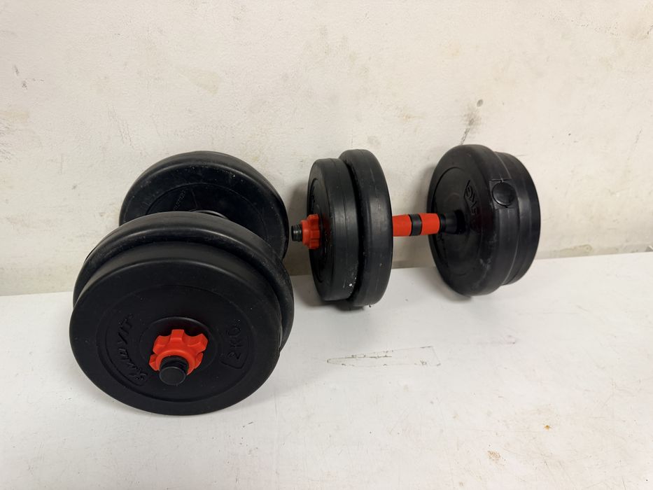 Gantere reglabile set 20 kg. Noi 10 kg+10 kg=20 kg. Pret Promo 170 lei