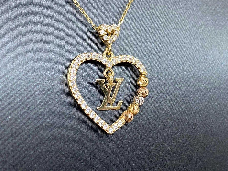 Златно колие с диаманти / злато - 18к/750 / диаманти - 0.57ct