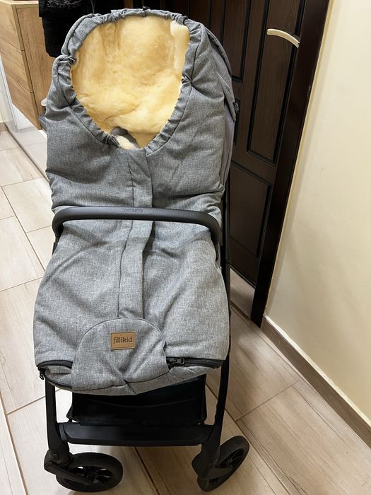 Зимно чувалче за детска количка с овча кожа Fillikid Tacama