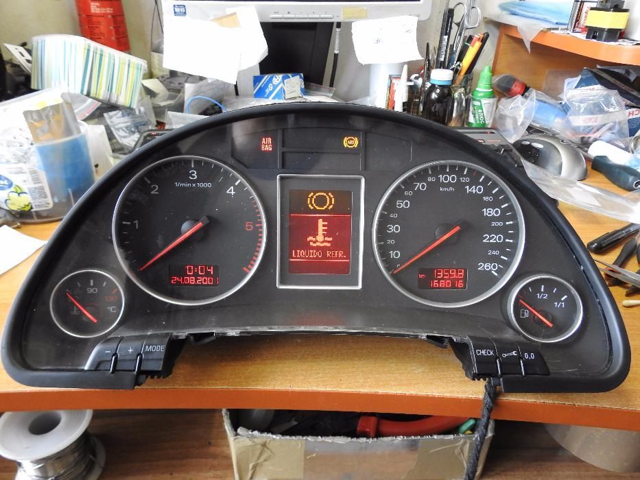 Дисплей за километраж Audi a4 b6 и b7, bosch rb4 / rb8 - директен монт