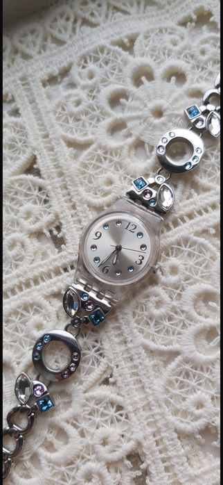 Ceas Swatch damă MENTHOL TONE LK292G Quartz Stainless Water resistant