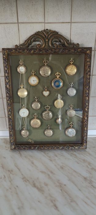 Картина / рамка / кутия с джобни часовници