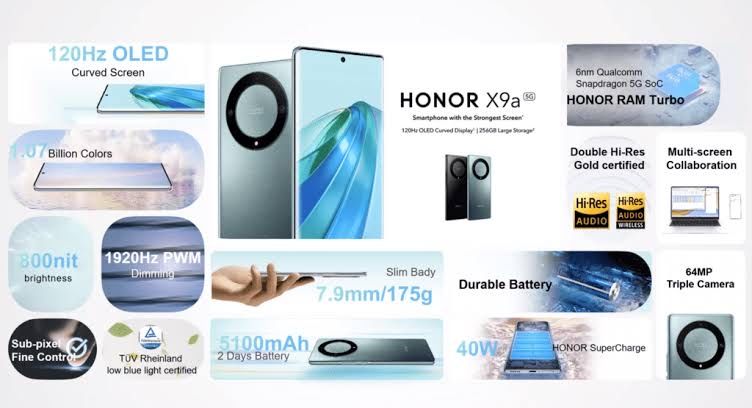 Honor x9a 5G хонор х9а full комплект экран 120гц Яндекс почта есть