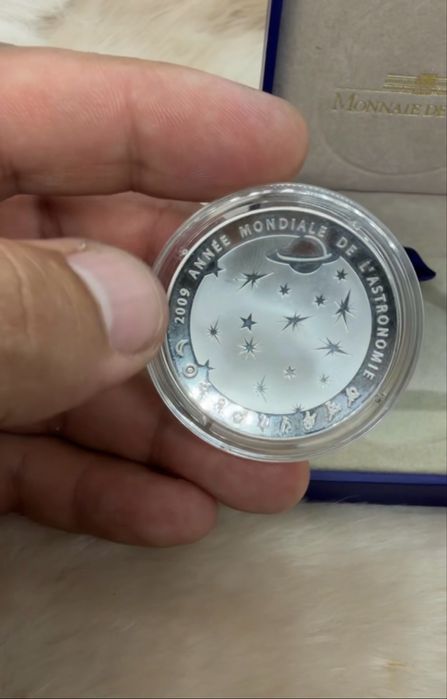 Serebrenaya moneta 900 proba 22.32gr 10evro