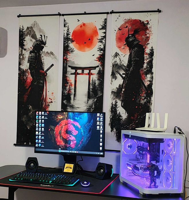 High-End White Gaming PC | Ryzen 7 7800X3D / RX 9070 XT Steel Legend 16GB / 32GB DDR5 / 2TB SSD