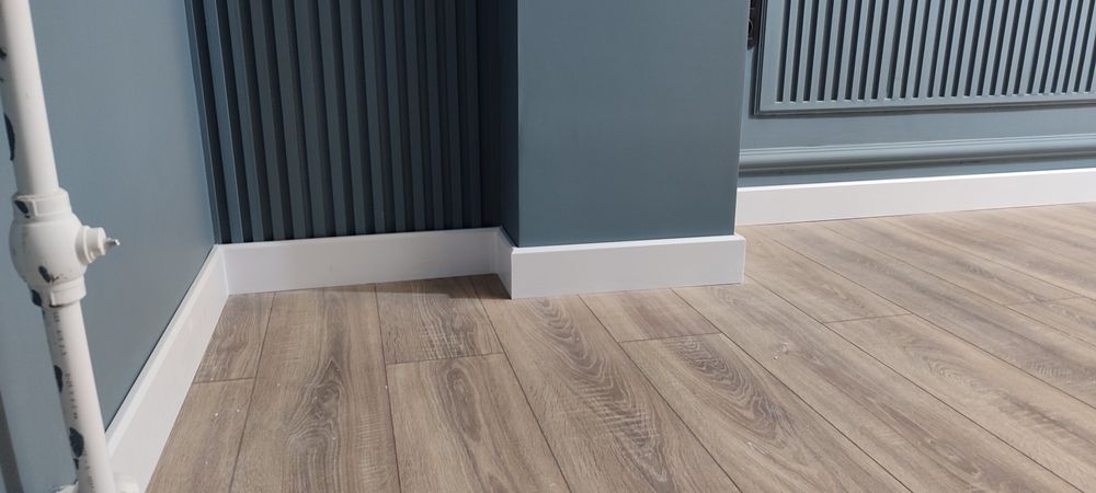 МДФ деккор панел и плинтус установка