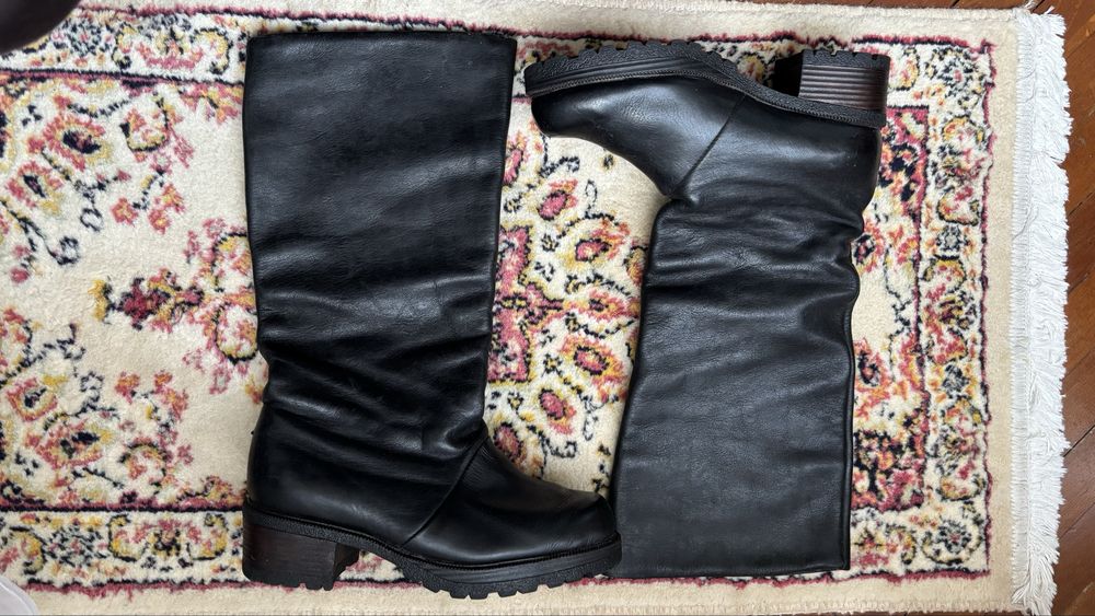 Botine de iarna din piele