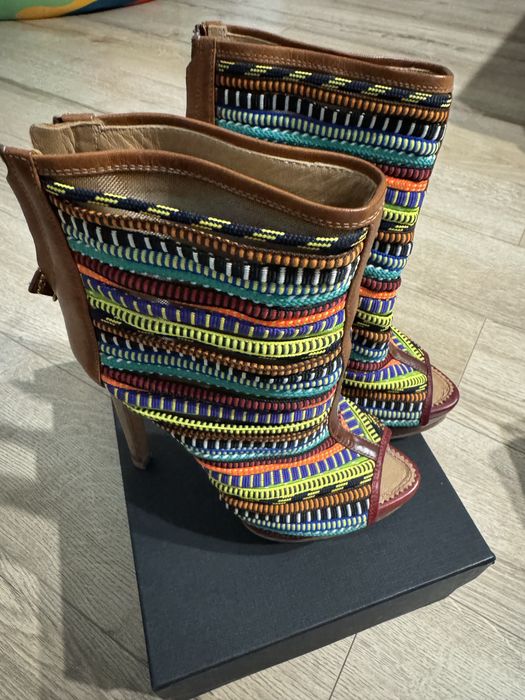 Cizme de vara, cu toc si platforma Dsquared, 36