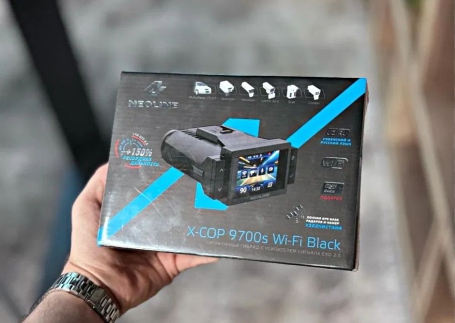 Neoline xcop 9700s wifi black regstrator e radar noviy pochka