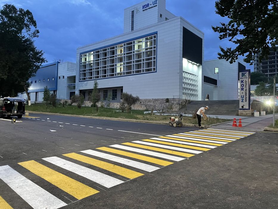 Дорожная Разметка от 6.500 сум.Razmetka.Парковочные места.Пешеходные