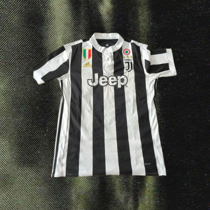 Juventus 2017-2018 Home Kit Adidas Футболна Тениска С Яка