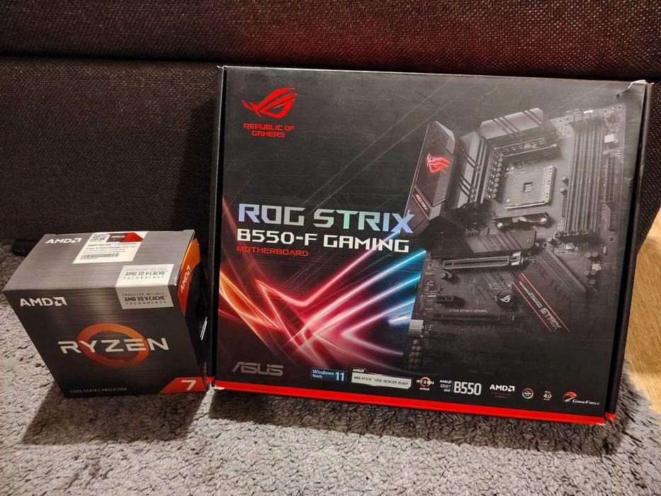 AMD Ryzen 7 5700X3D 8-Core 16-Thread 4.1GHz + ASUS ROG Strix B550-F Gaming AM4