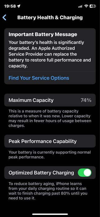 iPhone Xs 256gb 74%