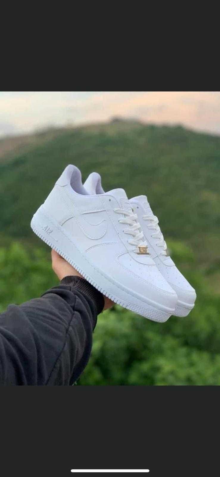 Personally Way accident Adidasi Nike air Force 1 Unisex Alb Complet Puiesti • OLX.ro