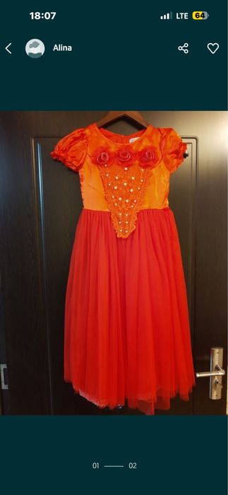 Palton marimea 150 si rochita printese