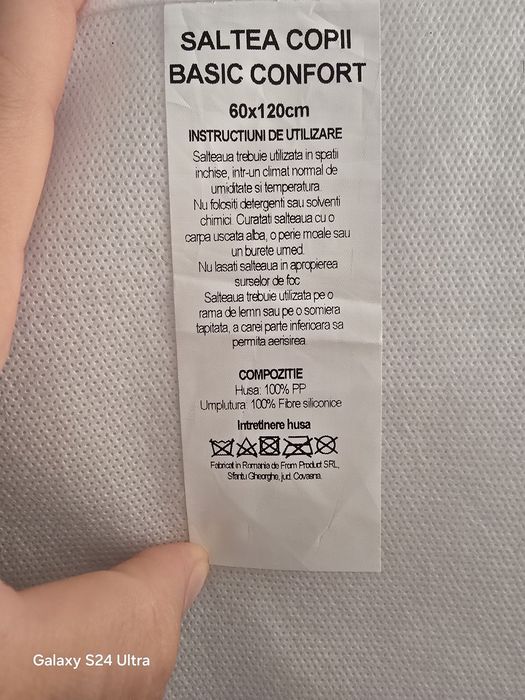 Vând saltea pentru copii 120×60