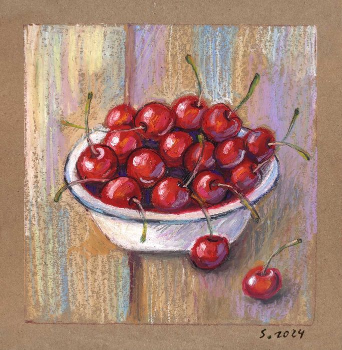 Картина в раме "Черешня", 29,5 х 29,5 см