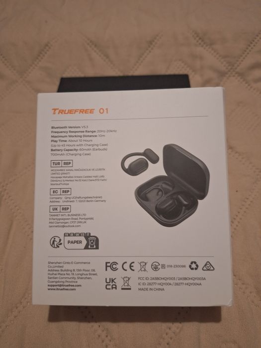 Безжични слушалки  Bluetooth Truefree 01 Open
