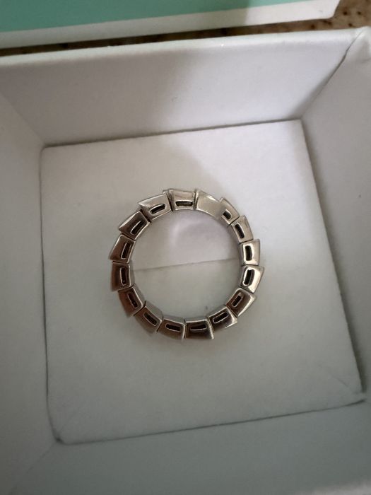 Сребърен пръстен змия Serpenti