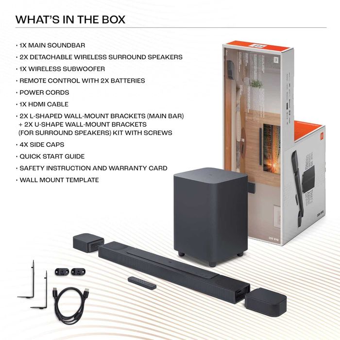 Саундбар JBL Bar 800 Dolby Atmos 5.1.2 Ch. 720W (Новинка 2022)