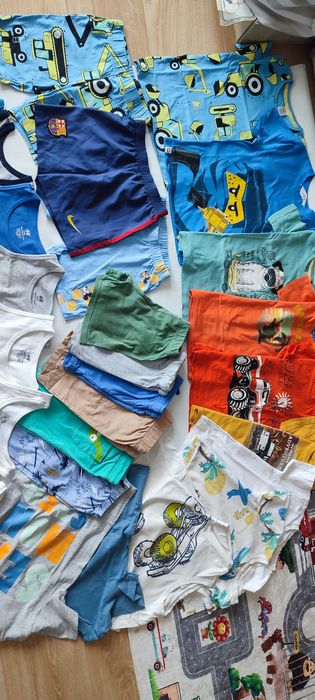 Лот летни детски дрехи за момче 110 - 116 H&M,Zara ,Nike  - всичко заедно се продава