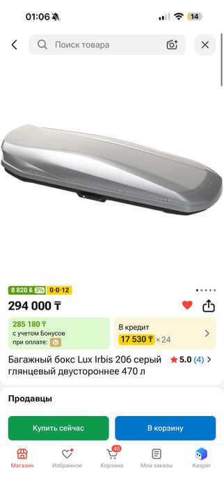 Автобокс Автобагажник