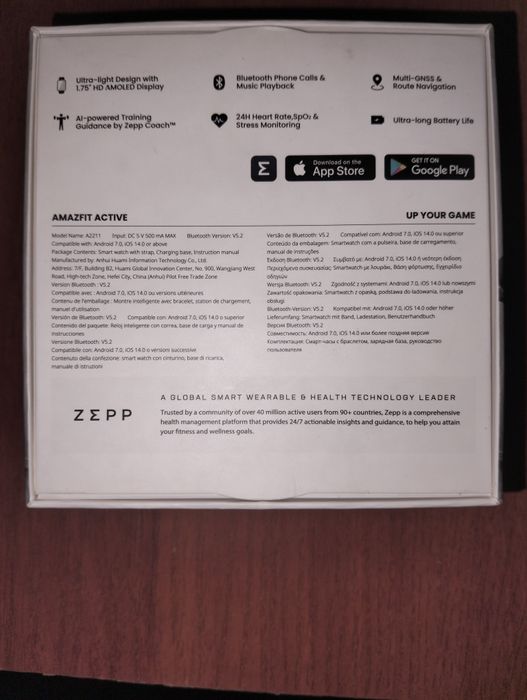 Смарт часы amazfit active 10