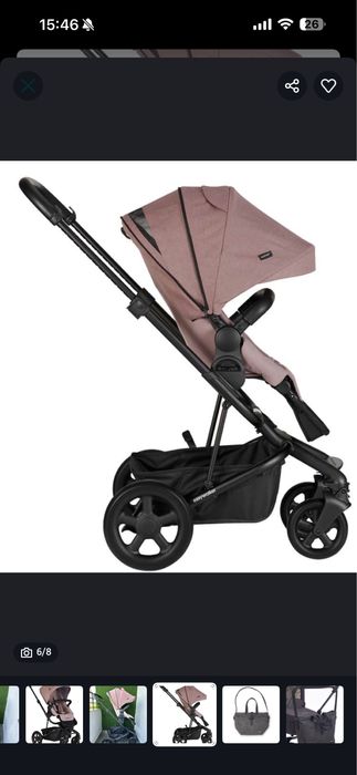 Детска количка розова ДВЕ КОЛИЧКИ Easywalker pink