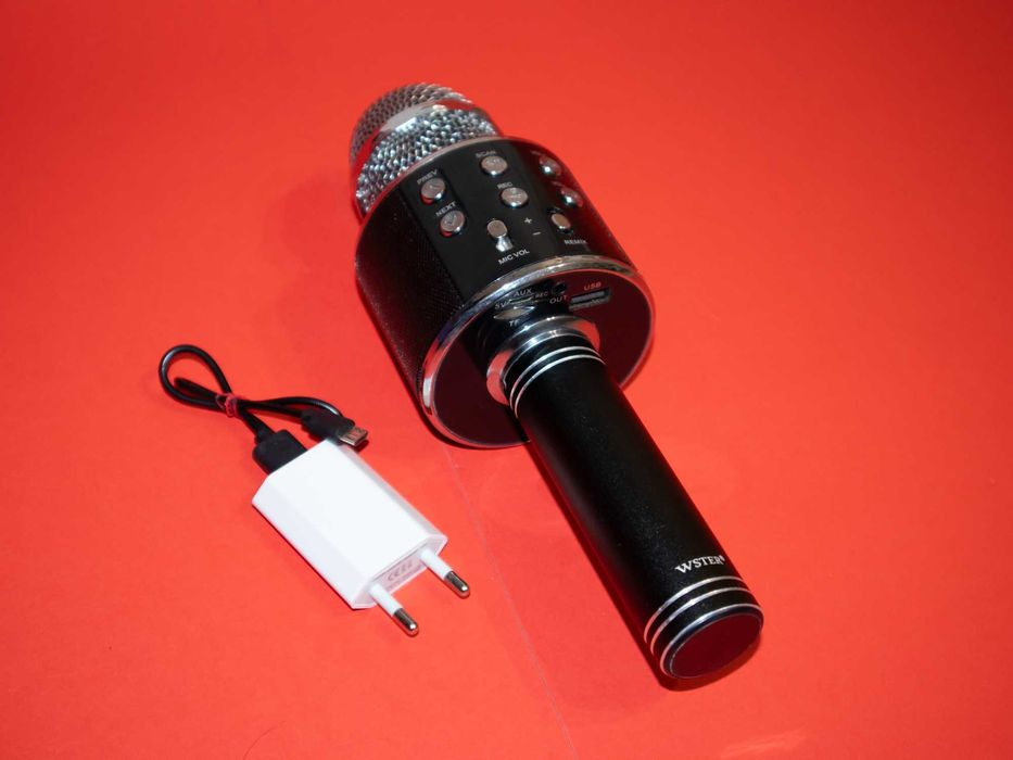 WSTER WS-858 безжичен караоке микрофон Bluetooth 5-в-1 All in One
