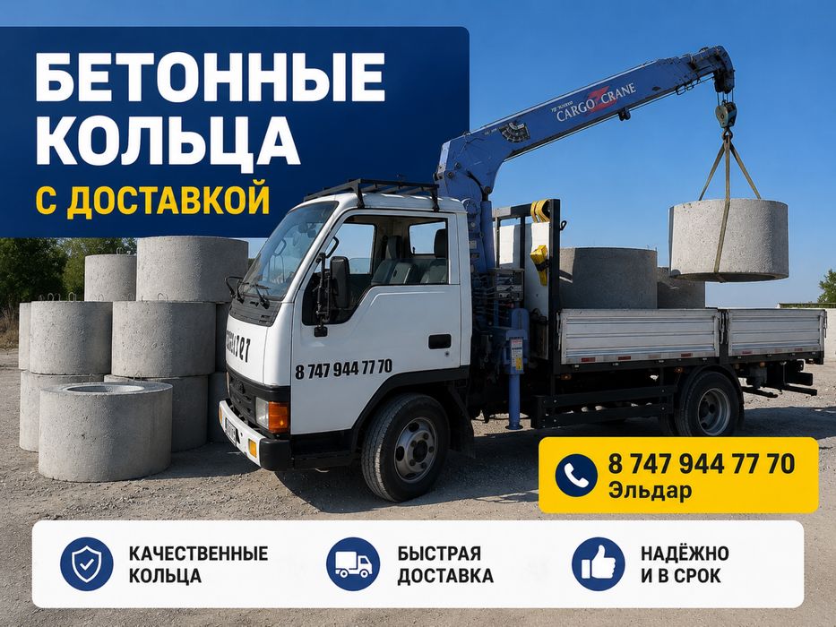 Бетонные кольца с доставкой