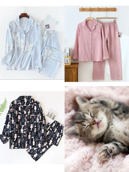 НОВЫЕ ПИЖАМЫ 44-46 р. Голубая (вискоза) розовая (муслин)