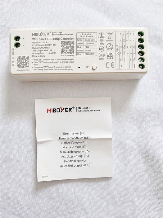 Controler Smart LED 5 în 1 MiBoxer WL5 (WiFi + RF 2.4GHz) Tuya/Smart Life