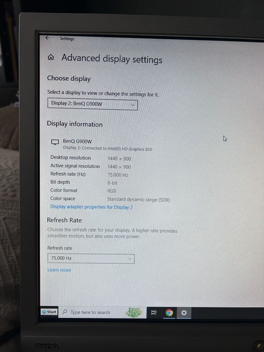 Monitor BenQ 19 inch, 75 Hz