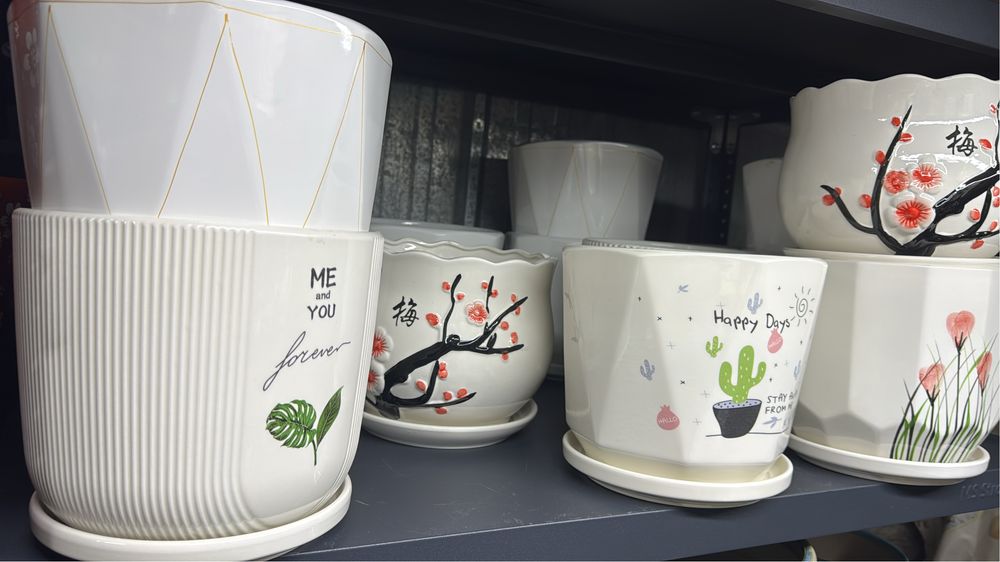 Горшки, кашпо керамика