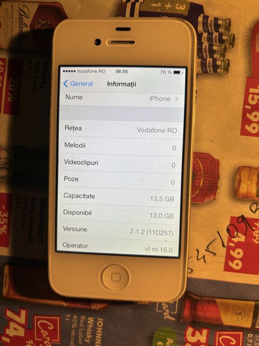 telefon de colectie iphone 4, 16 gb stare buna