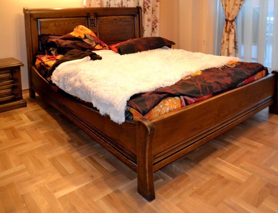 Масивна дъбова спалня със матрак