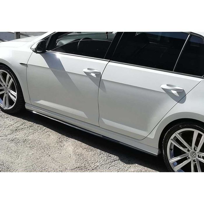 Добавки за прагове за Golf 7 Голф 7 Черен Пиано Лак!