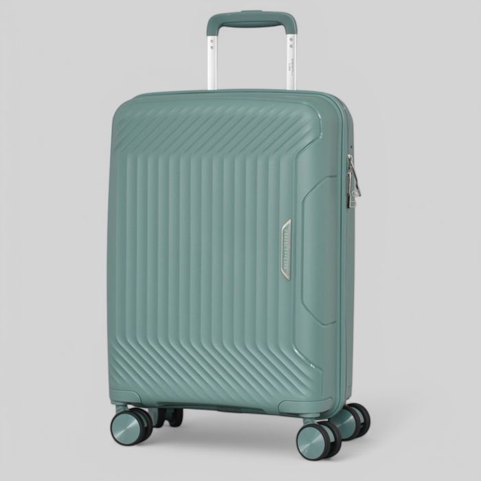 Пътнически куфар за ръчен багаж 55x37x22 см Полипропилен 4 колела 360°