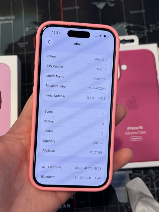 iPhone 16 pink 128gb