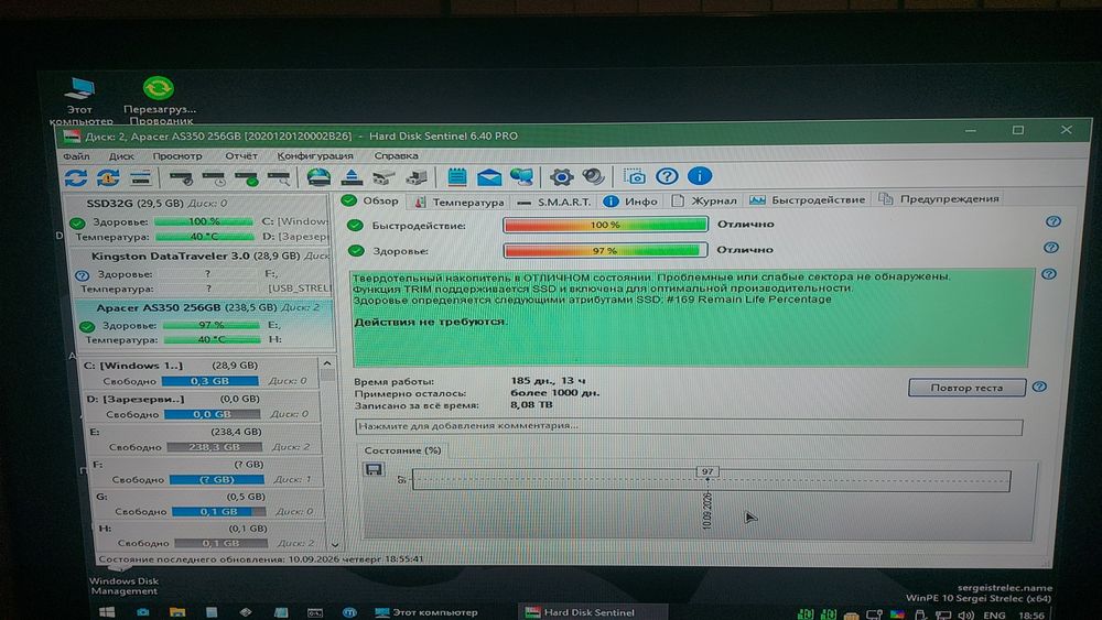 Продам ssd на 256 гб отличные