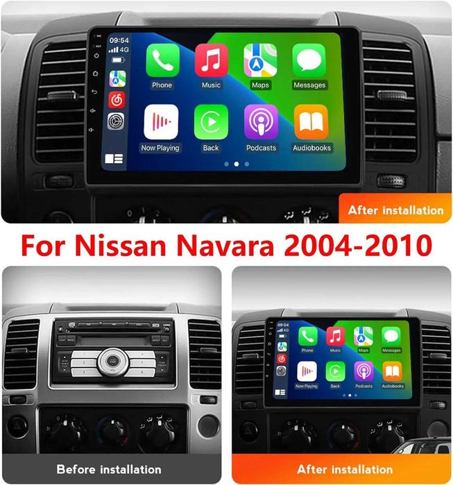 Мултимедия Двоен дин за Nissan NAVARA Навигация плеър екран Android
