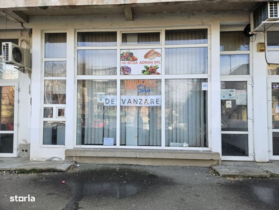 Spatiu comercial 100 mp, parter, cu vitrina – Hunedoara, disponibil