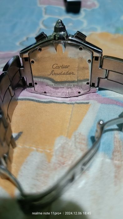 Мужской наручные часы. Оригинал. Cartier Roadster .